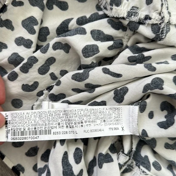 NWOT Zara Animal Print Babydoll Mini Dress - Picture 12 of 12